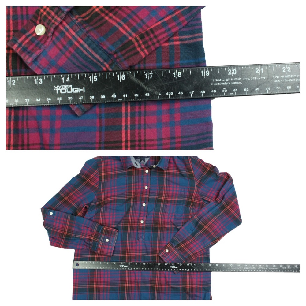 Tommy Hilfiger Women's cotton Half Button Down M - Picture 3 of 6